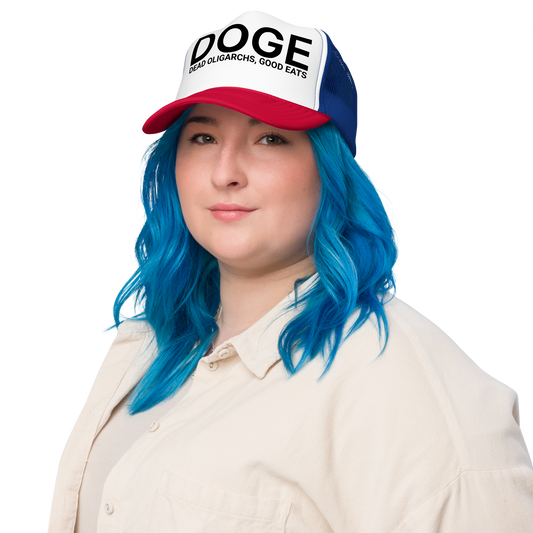 Misread, White & Blue: The DOGE Hat Incident