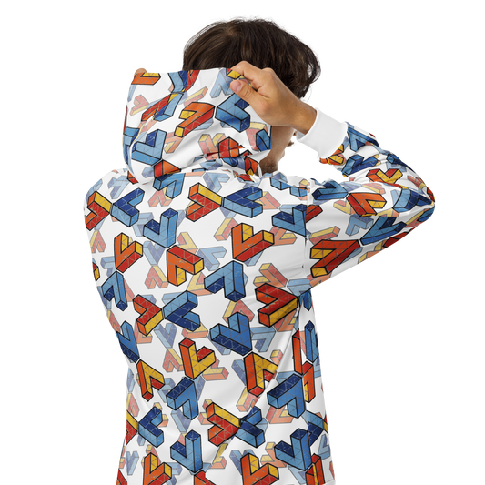 Penrose Triangle Zip Hoodie