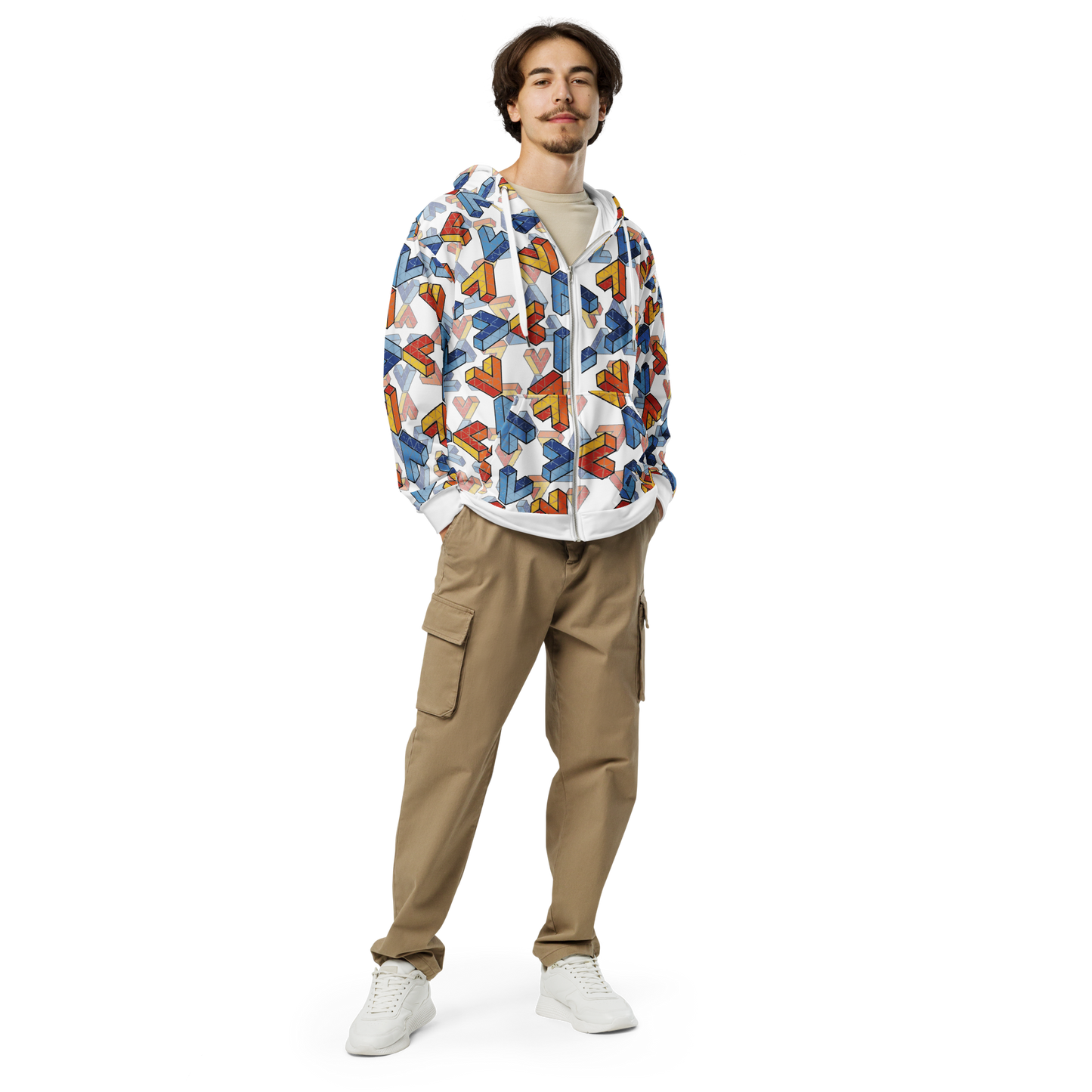 Penrose Triangle Zip Hoodie