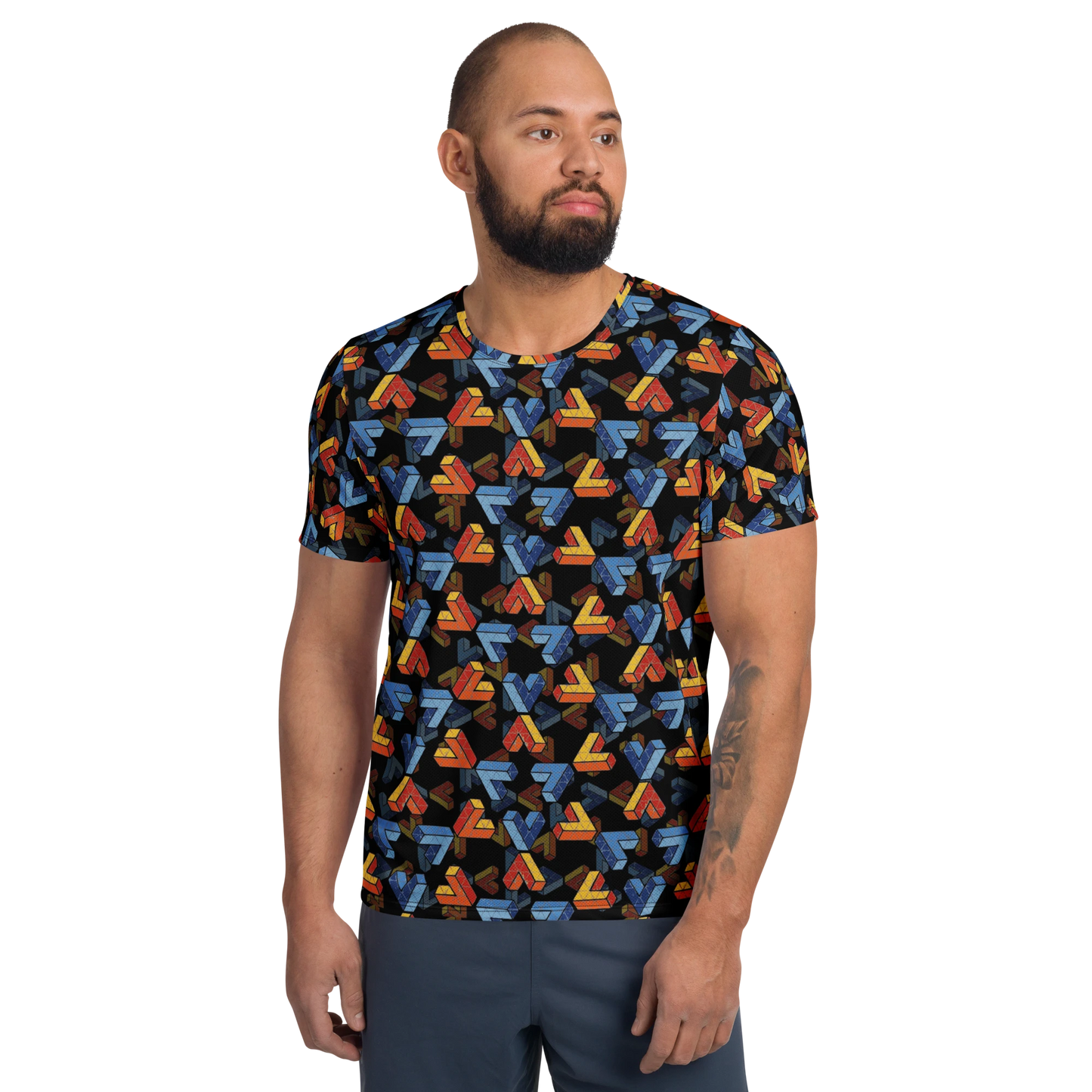 Penrose Triangle Men's Athletic Tee