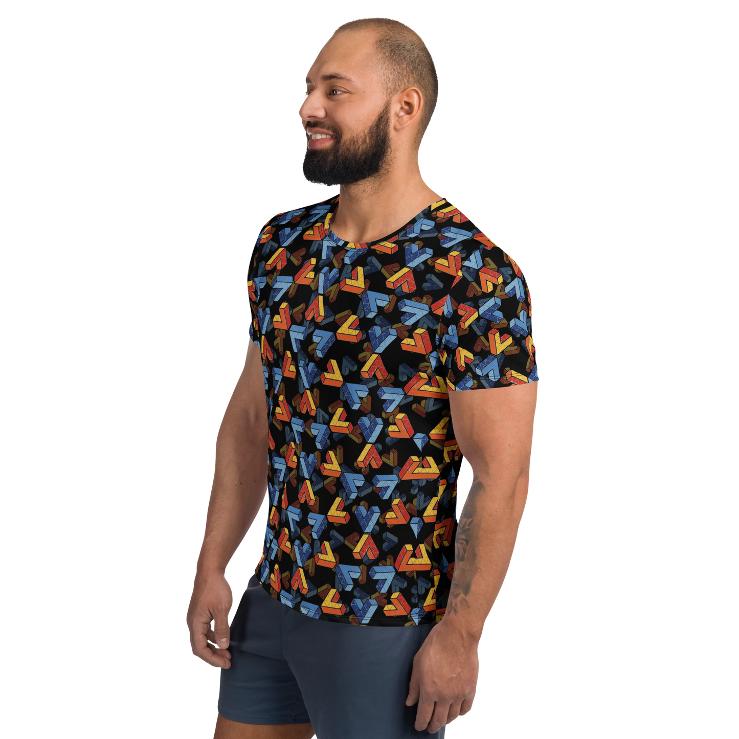 Penrose Triangle Men's Athletic Tee