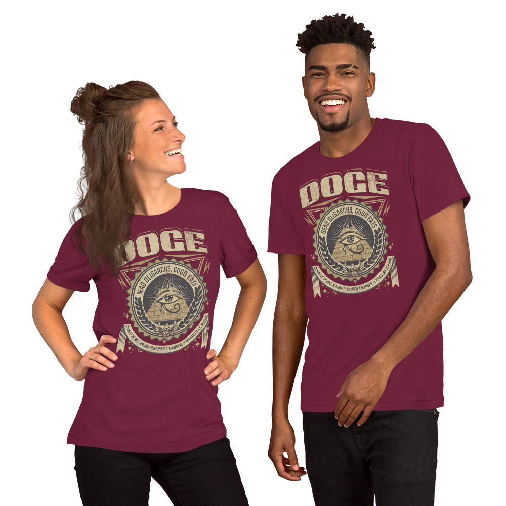 Unisex DOGE Illuminati All Seeing Eye T-shirt 