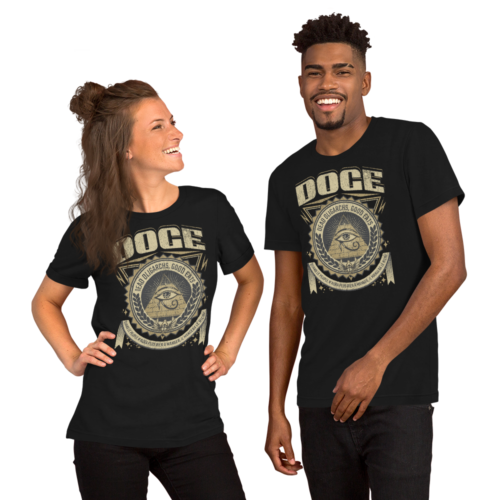 Unisex DOGE Illuminati All Seeing Eye T-shirt 