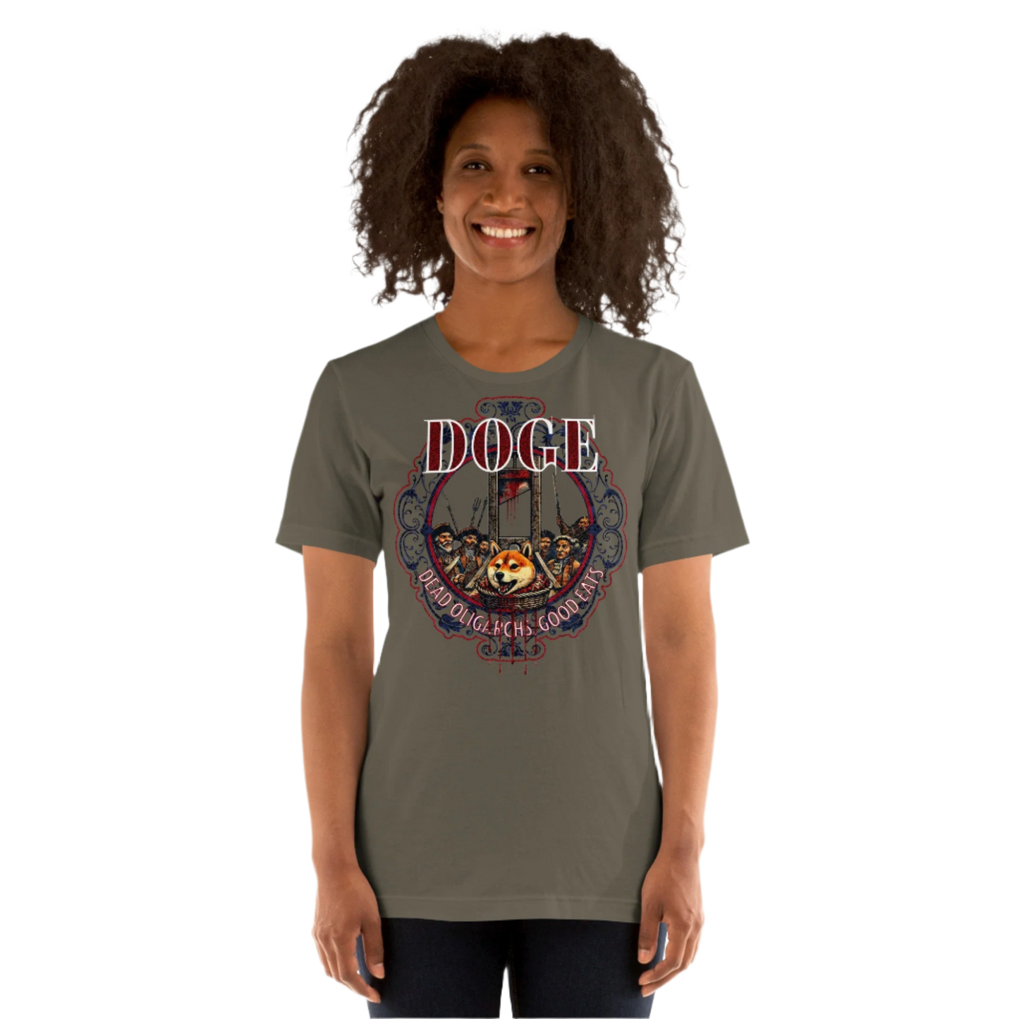 Unisex DOGE Shiba Inu Guillotine T-shirt