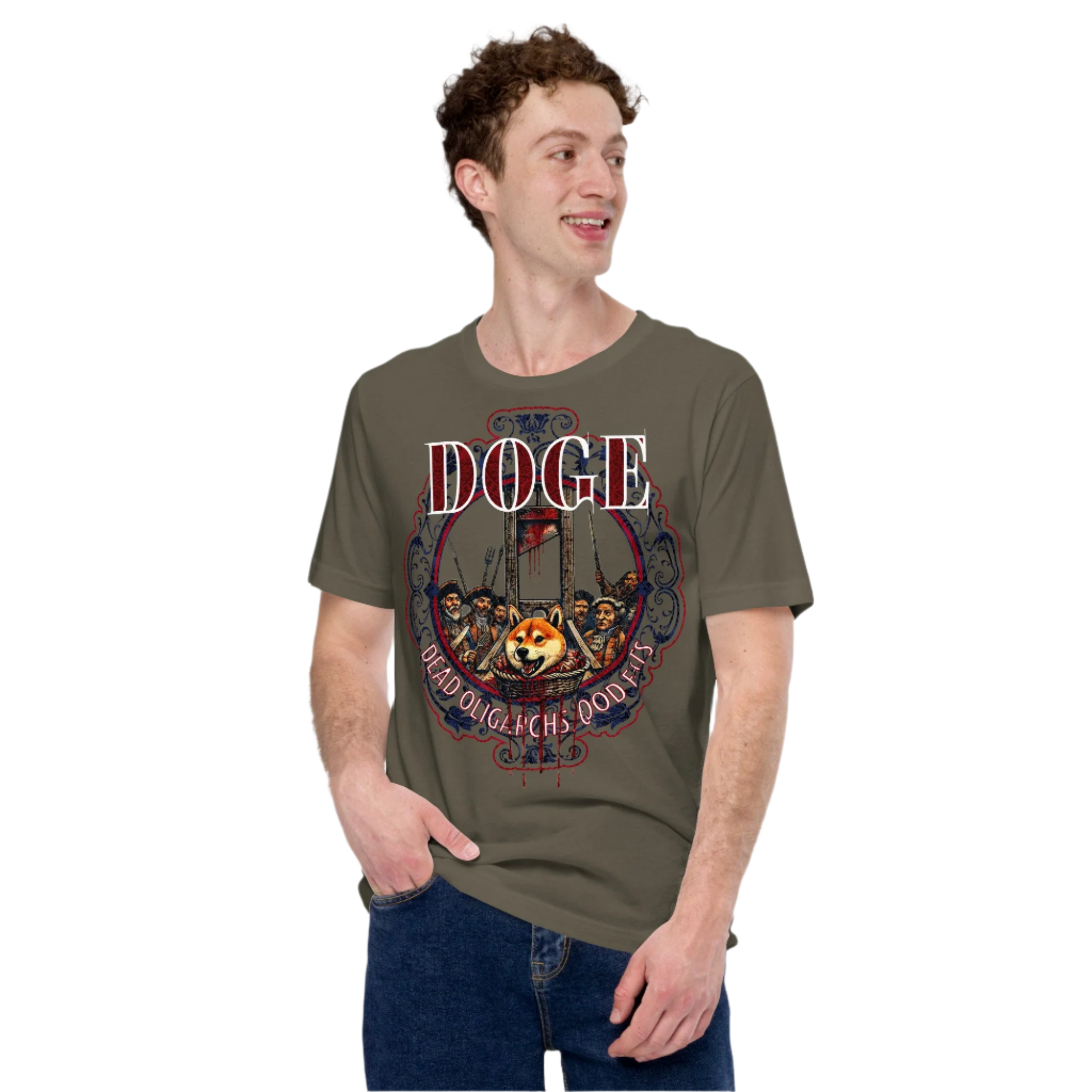 Unisex DOGE Shiba Inu Guillotine T-shirt