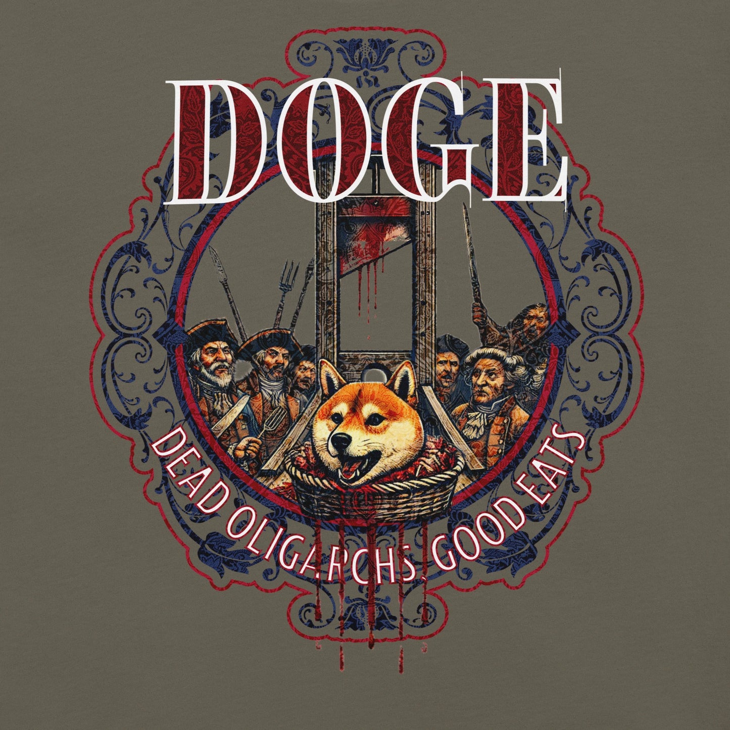 Unisex DOGE Shiba Inu Guillotine Tee