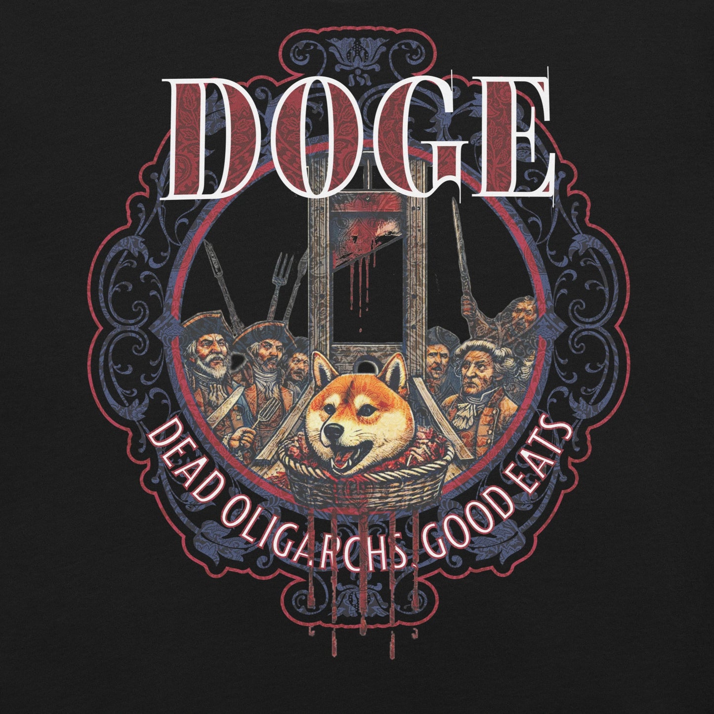 Unisex DOGE Shiba Inu Guillotine Tee