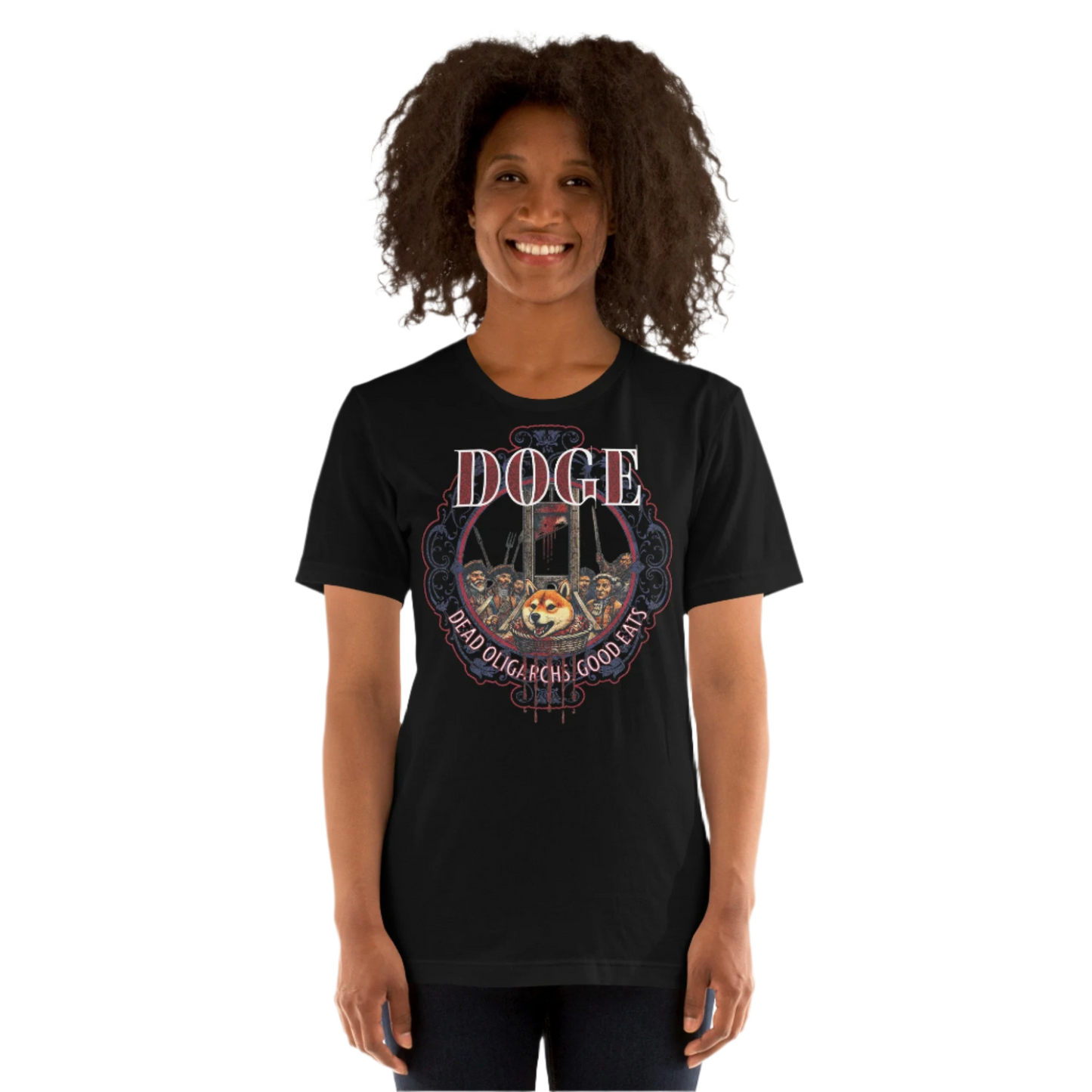 Unisex DOGE Shiba Inu Guillotine T-shirt