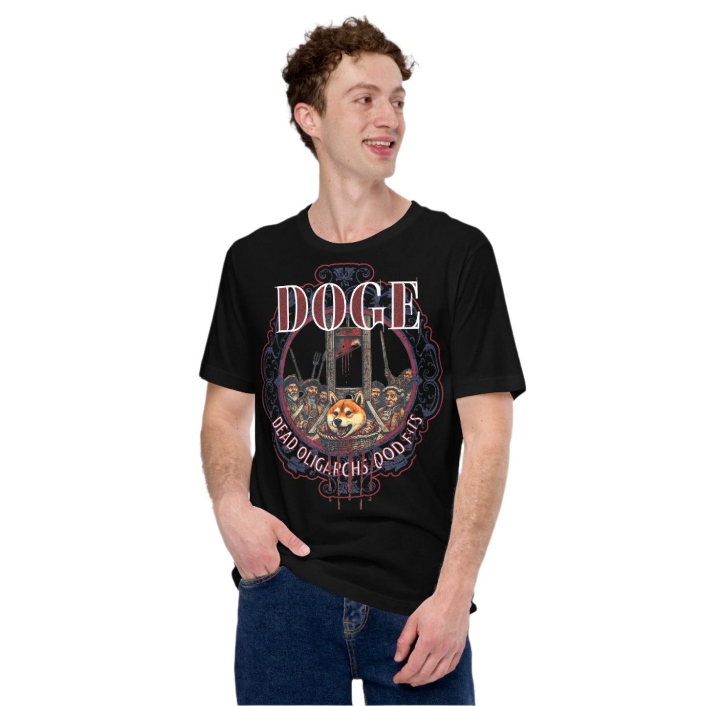 Unisex DOGE Shiba Inu Guillotine T-shirt