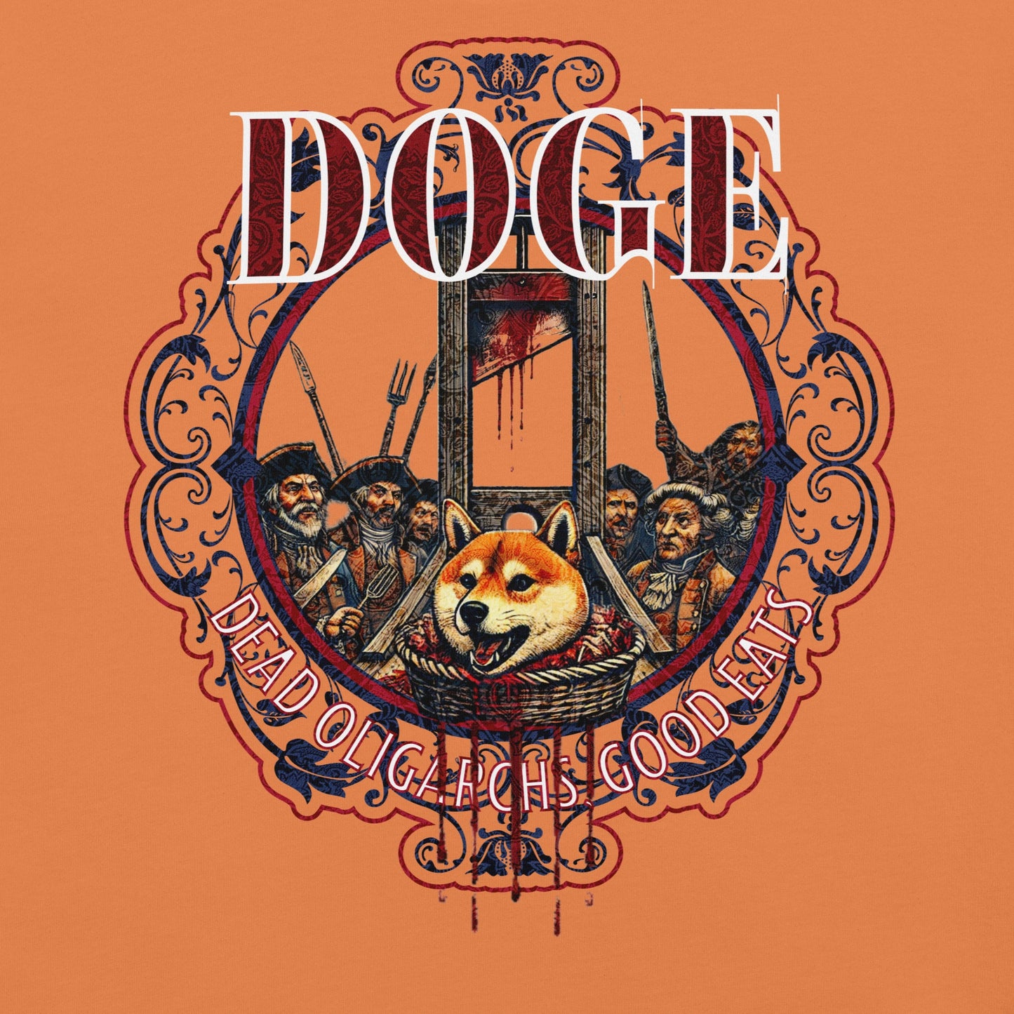 Unisex DOGE Shiba Inu Guillotine Tee