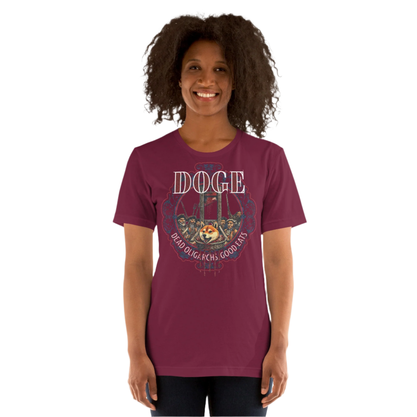 Unisex DOGE Shiba Inu Guillotine T-shirt