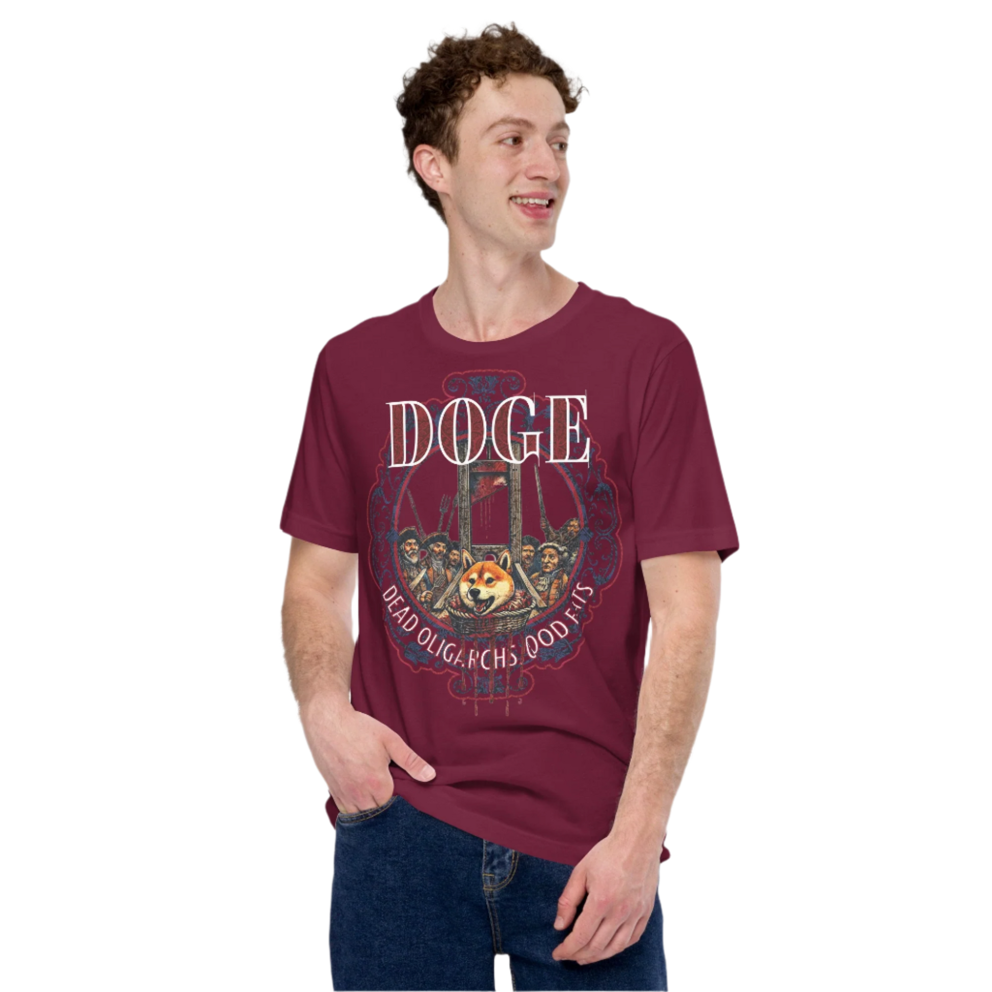 Unisex DOGE Shiba Inu Guillotine T-shirt