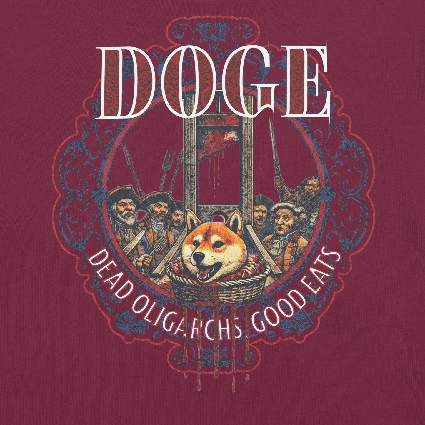 Unisex DOGE Shiba Inu Guillotine Tee
