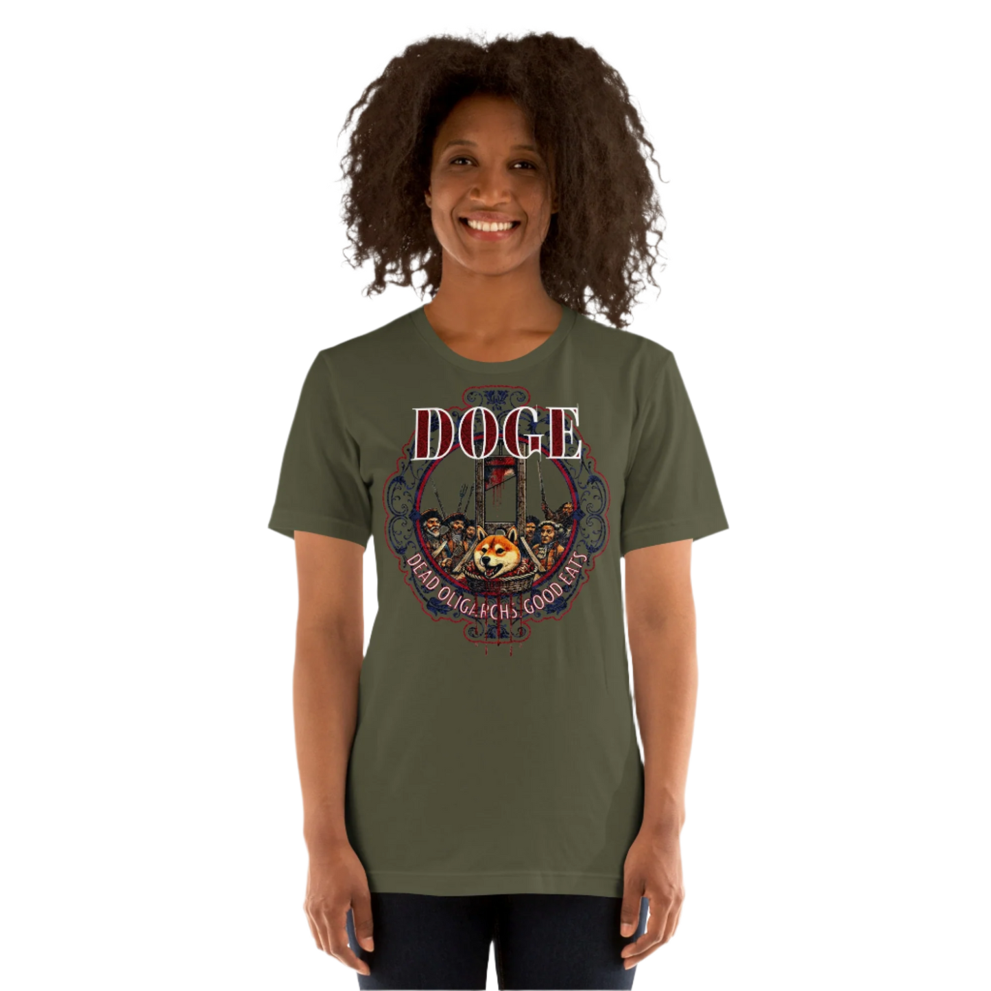 Unisex DOGE Shiba Inu Guillotine T-shirt