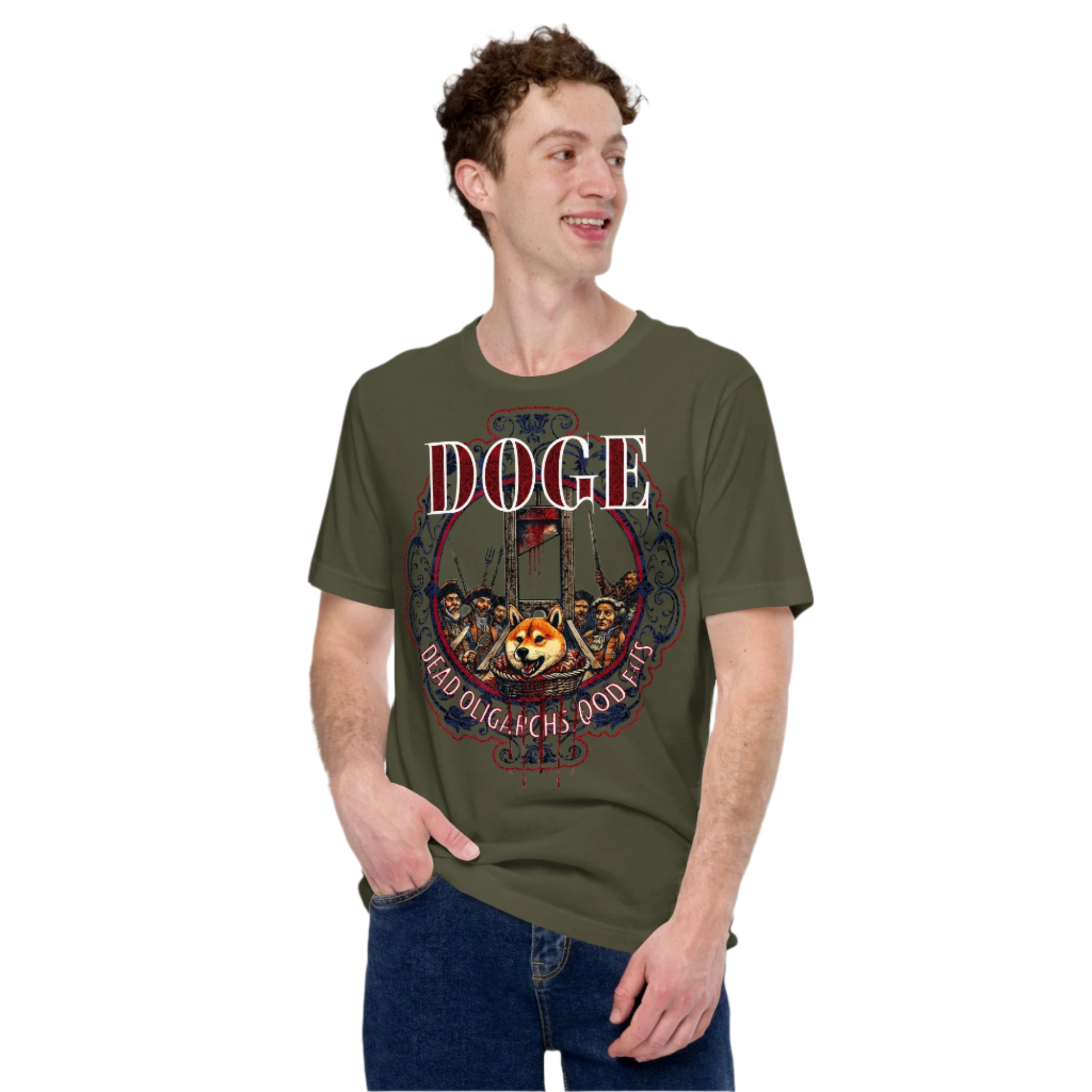 Unisex DOGE Shiba Inu Guillotine T-shirt