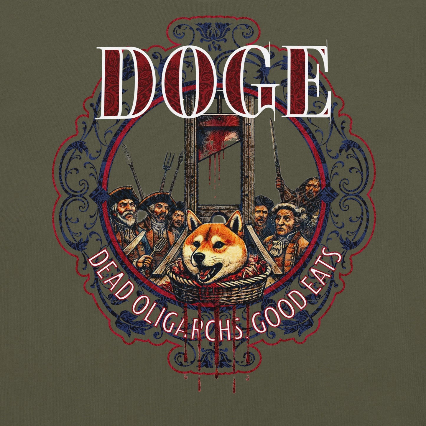 Unisex DOGE Shiba Inu Guillotine Tee