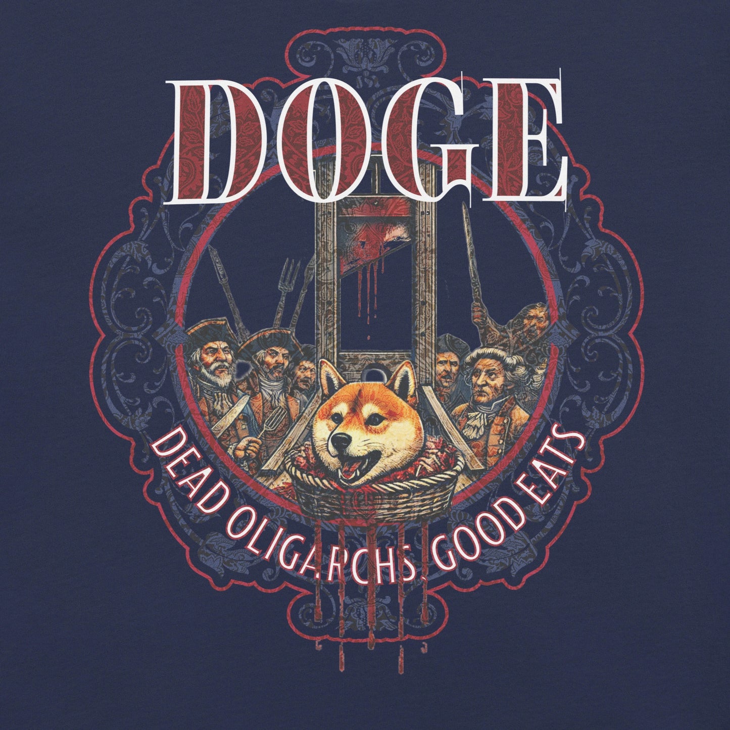 Unisex DOGE Shiba Inu Guillotine Tee